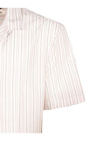 Camicia bowling a righe in cotone NEW YORK | VINCENT3K077BIANCOROSA